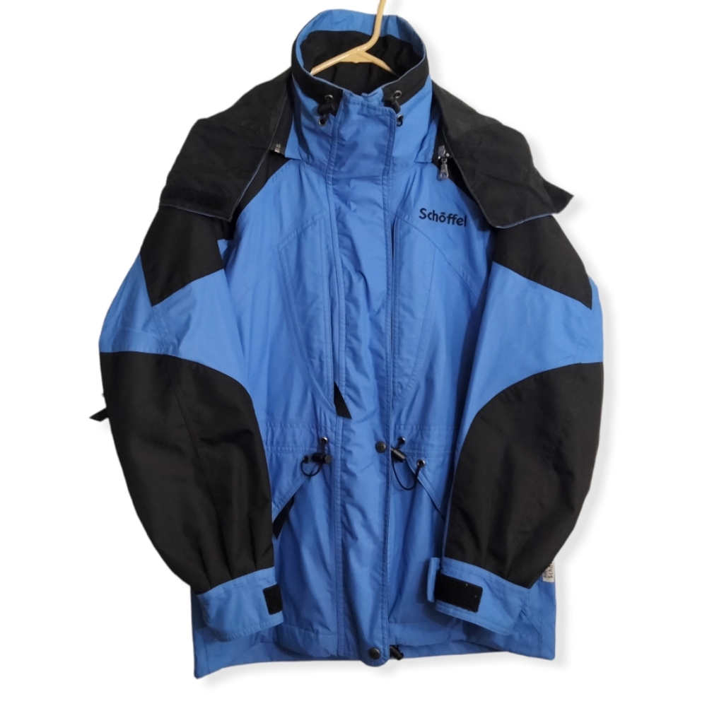 Schoffel Gore-Tex Women's Ski Jacket EU Size 34 US Size 4 Small Blue Black